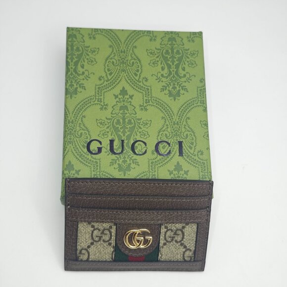 Gucci GG Canvas Card Organizer with Web Stripe - Picture 2 of 4